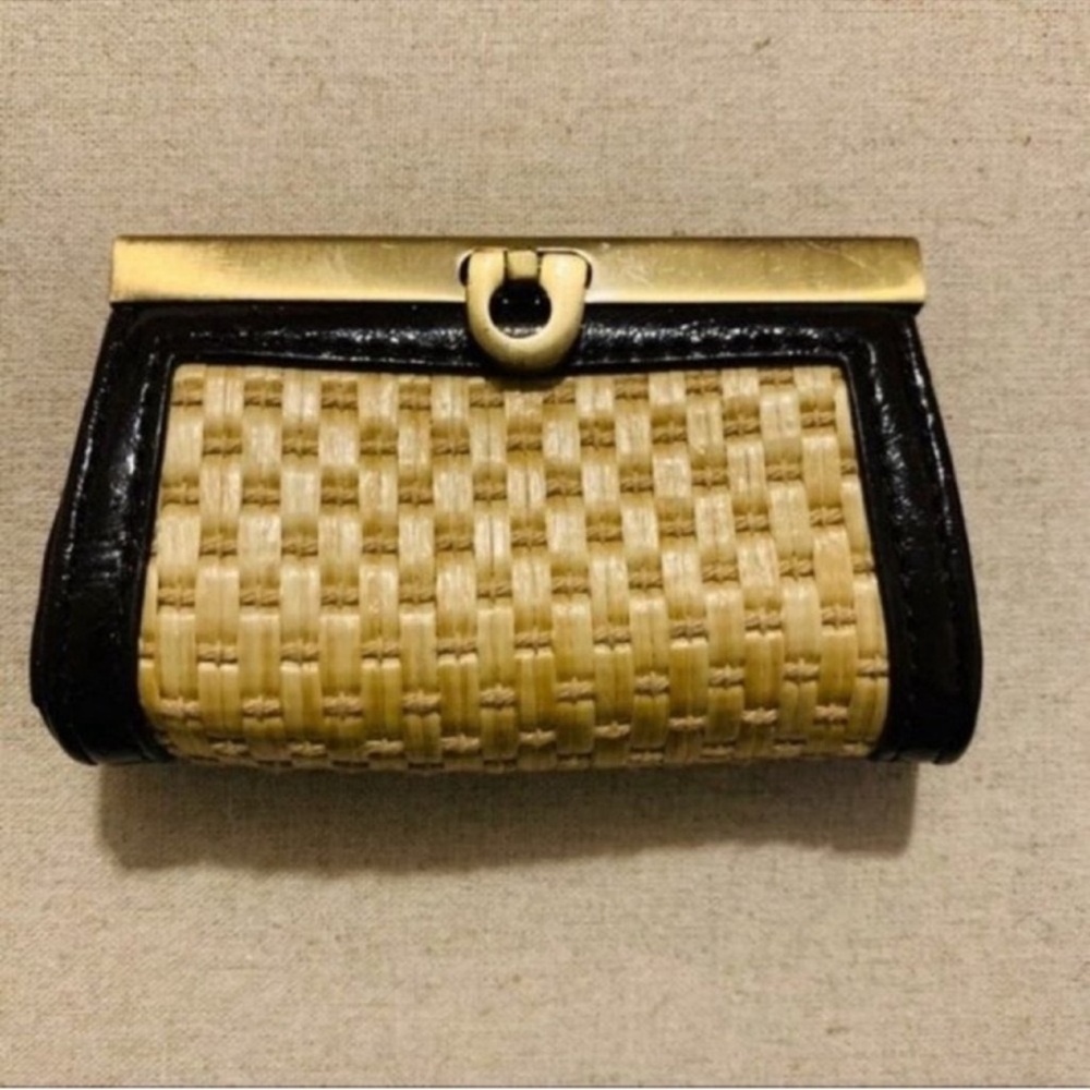 The Limited | Coin Pouch | Leather & Straw - Picture 12 of 12